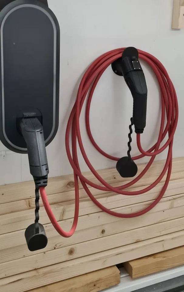 Type 2 ev charging cable holder by Tacki, Download free STL model