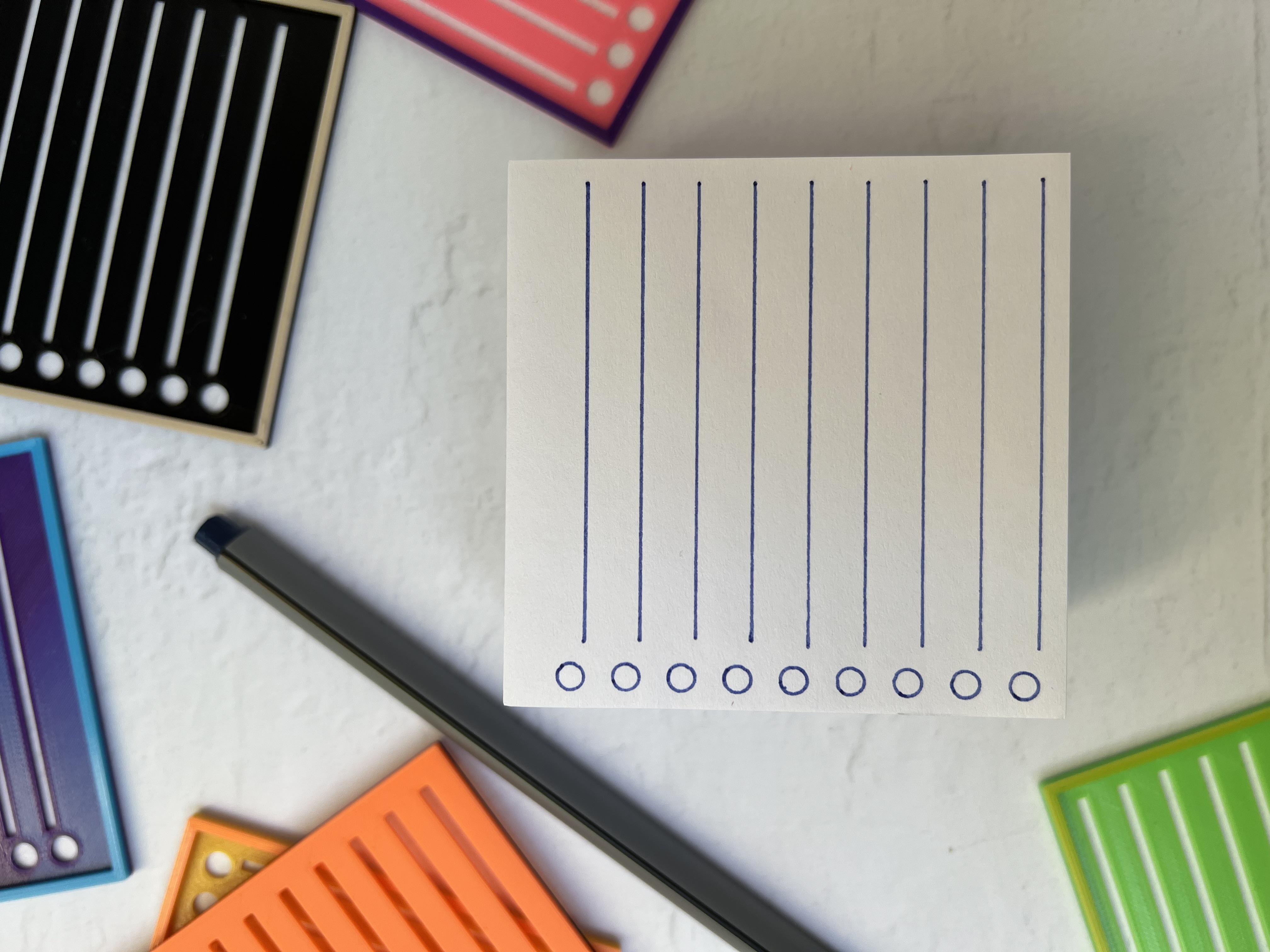 Miniatura 3 do modelo 3D Post-It Note Checklist Stencil