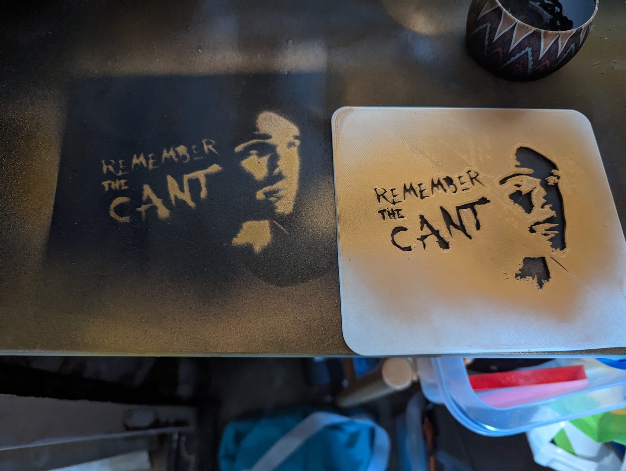 Remember the Cant stencil