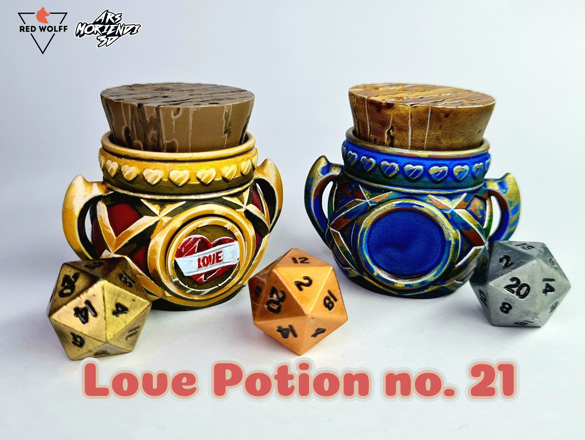 Love Potion no. 21 - Dice Bottle - Mythic Potions