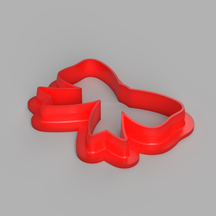 Bow Cookie Cutter by SJThreeD Download free STL model