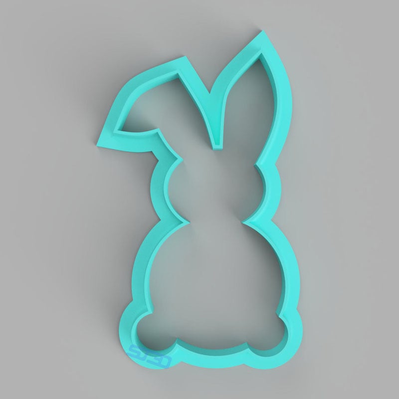 Easter Bunny Cookie Cutter by SJThreeD | Download free STL model