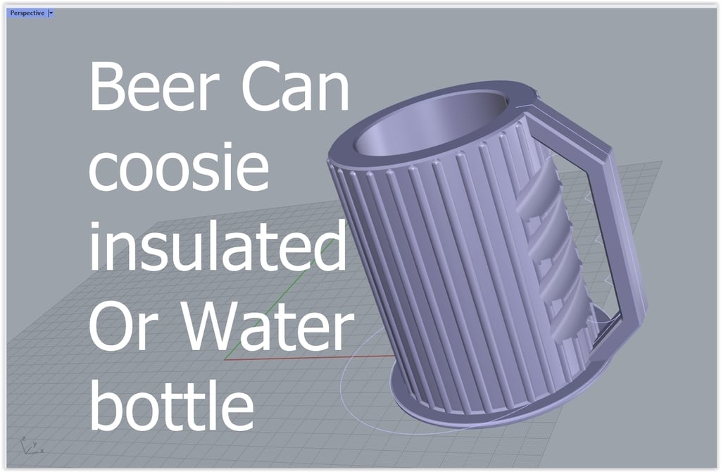 Beer coosie insulated with handle