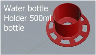 Parametric Water / Beer Bottle Clip by kdub, Download free STL model