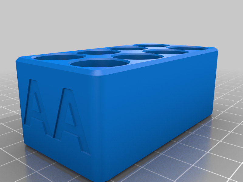 Battery storage holder AAA AA and 9V