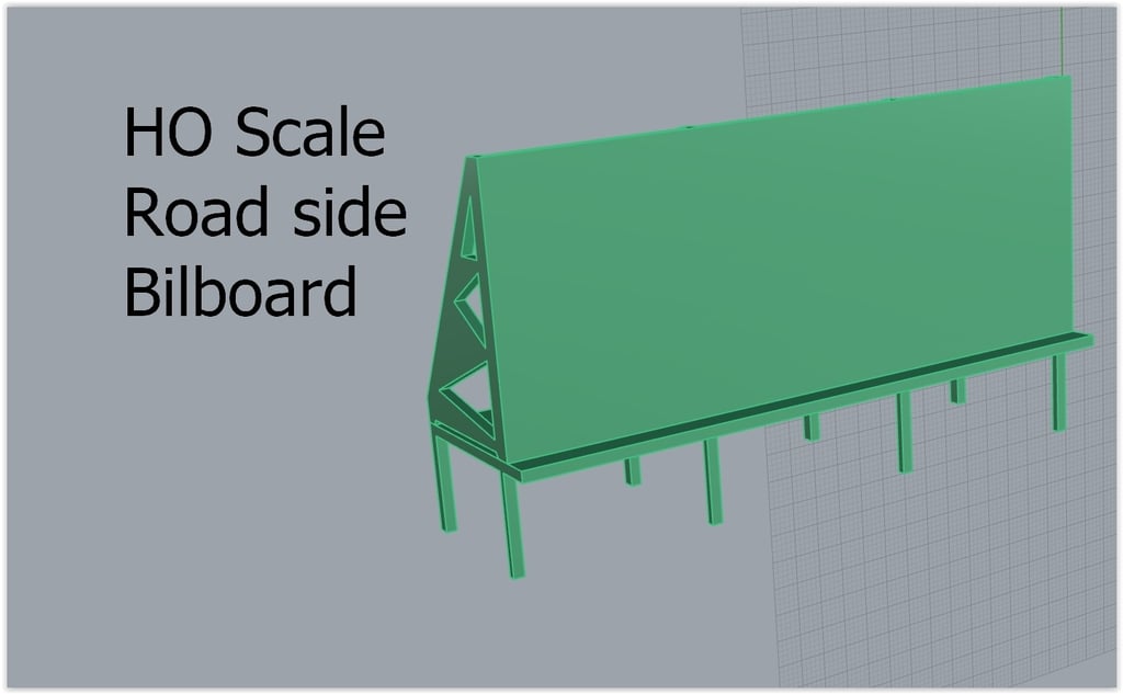 HO Scale roadside Billboard