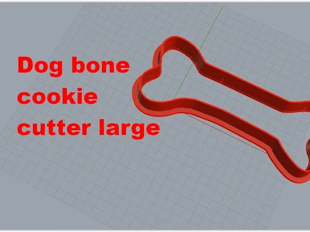 Dog bone cookie cutter