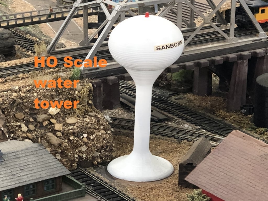 HO scale water tower by Gordyt47 Download free STL model