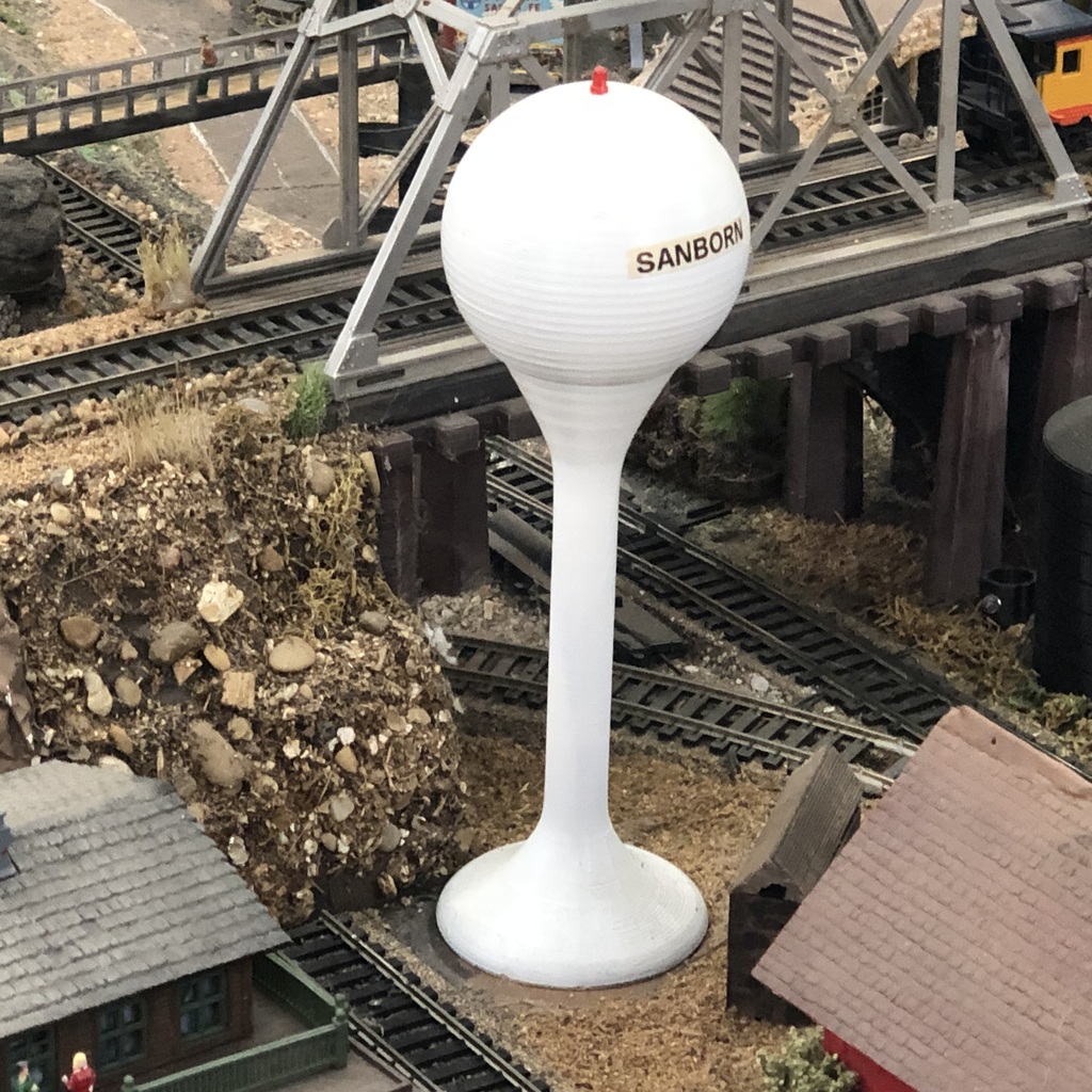 HO scale water tower by Gordyt47 | Download free STL model | Printables.com