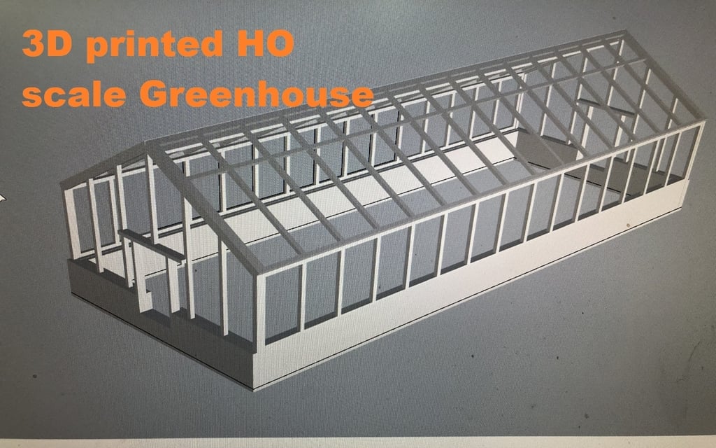 Ho Scale model train Greenhouse
