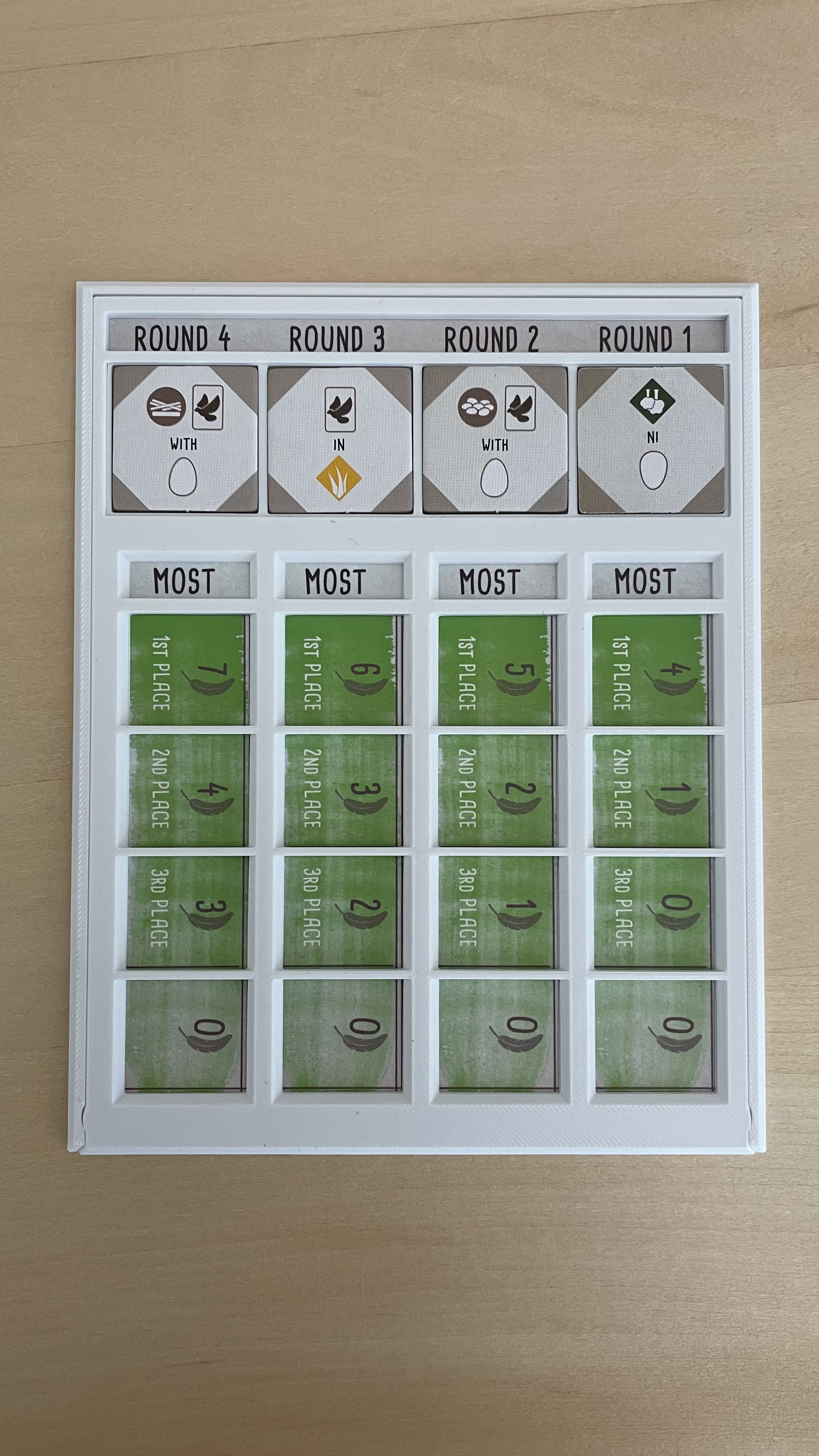 Wingspan End of Round Goals Frame by orangetruth Download free STL