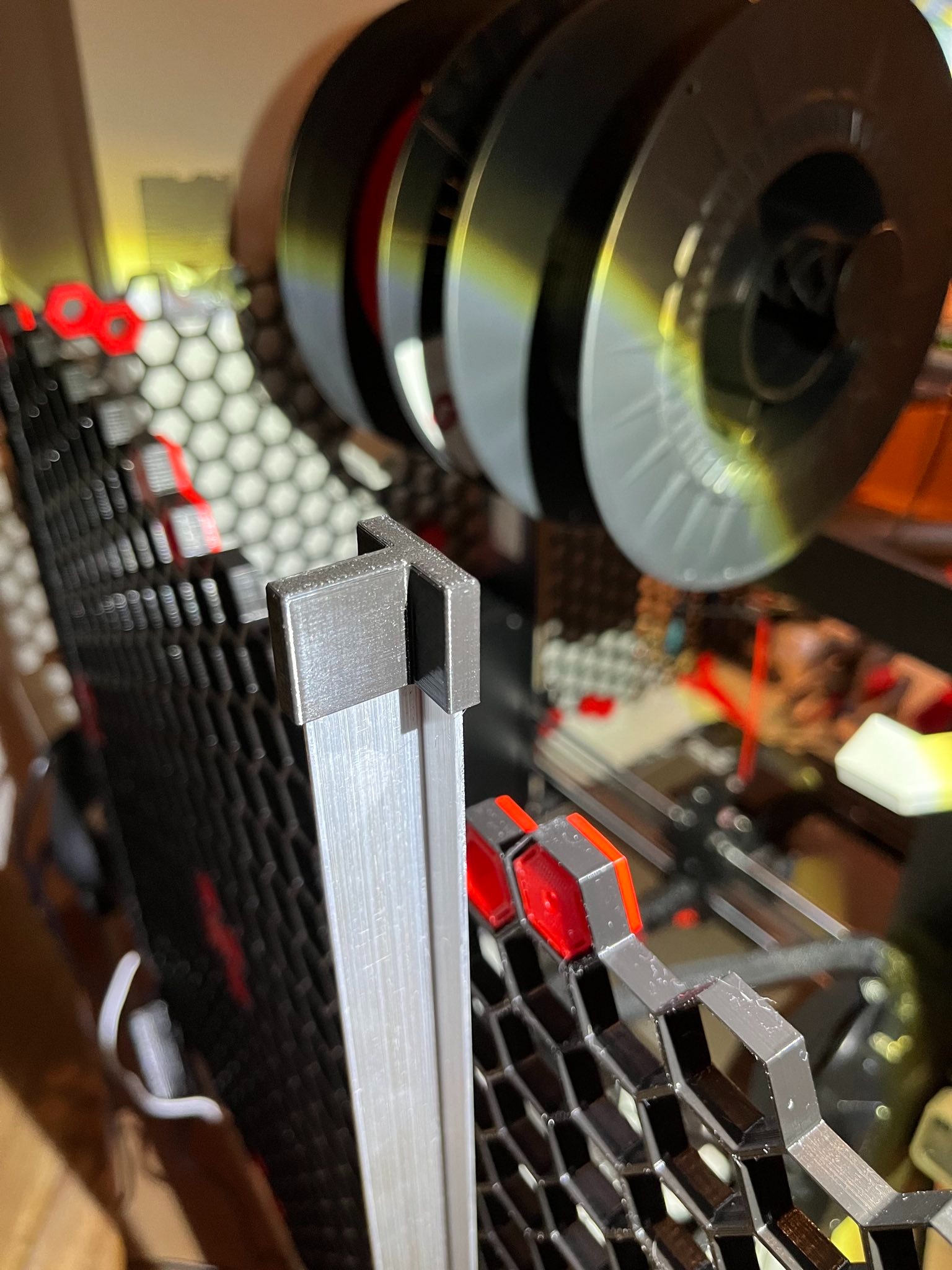 Honeycomb Storage Wall Desk Mounting System