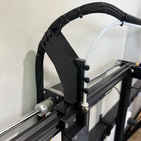 Ender 5 Plus Rear Frame Cable and PTFE Tube Holder Guide