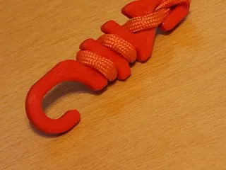quick Paracord rope clamp 2mm by Bodo, Download free STL model