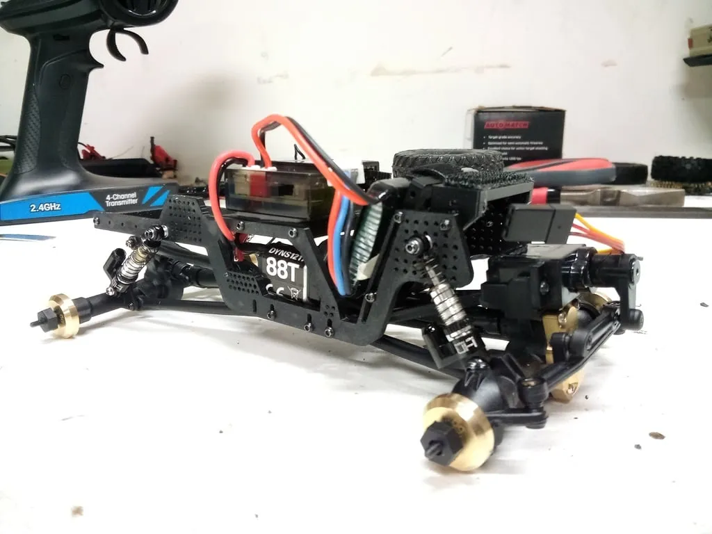 Scx24 Lcg chassis by N0_Lan | Download free STL model | Printables.com