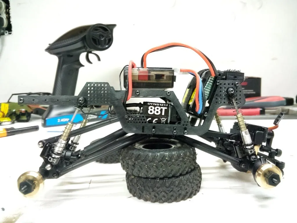 Scx24 Lcg chassis by N0_Lan | Download free STL model | Printables.com
