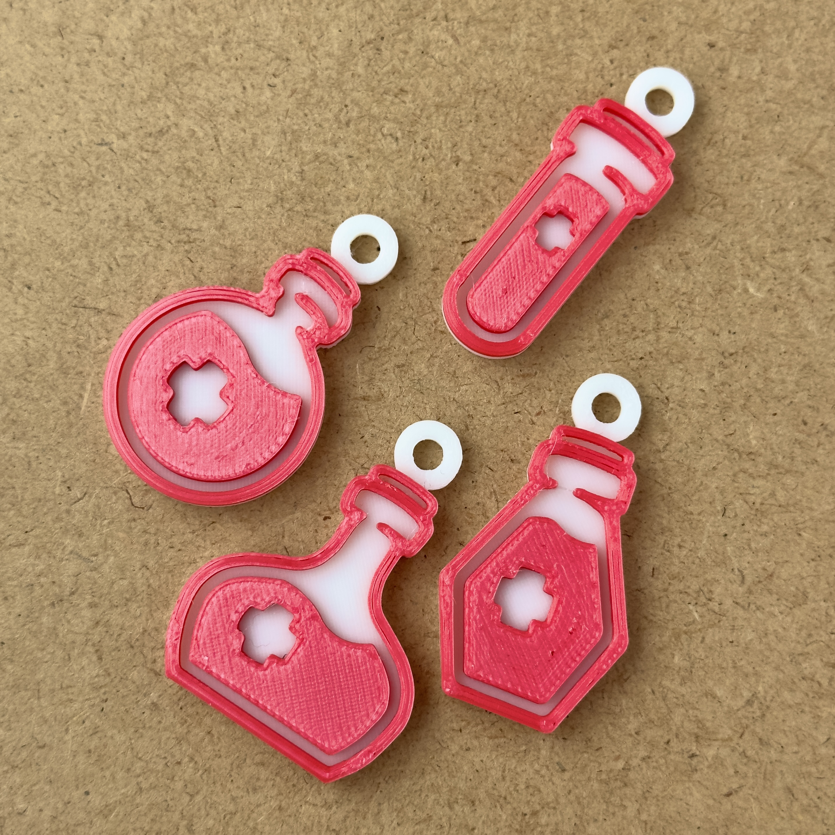 Health Potion Tokens DnD keychains (remix)