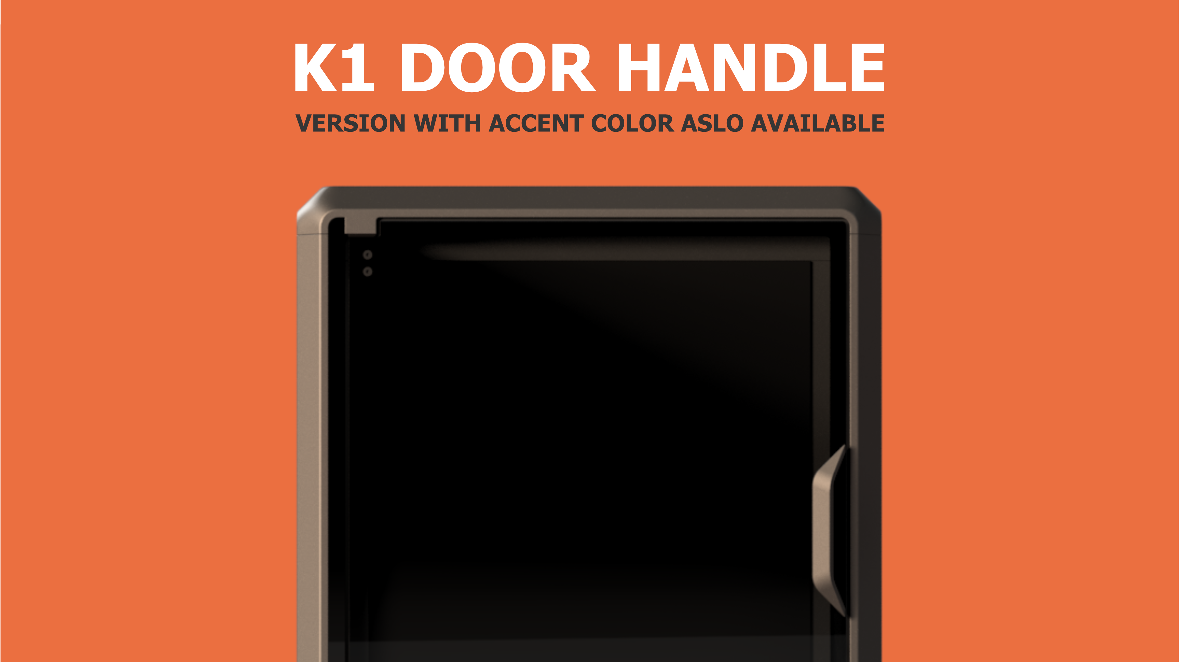 Creality K1 Door Handle 2 versions available by Henlor Download free STL model