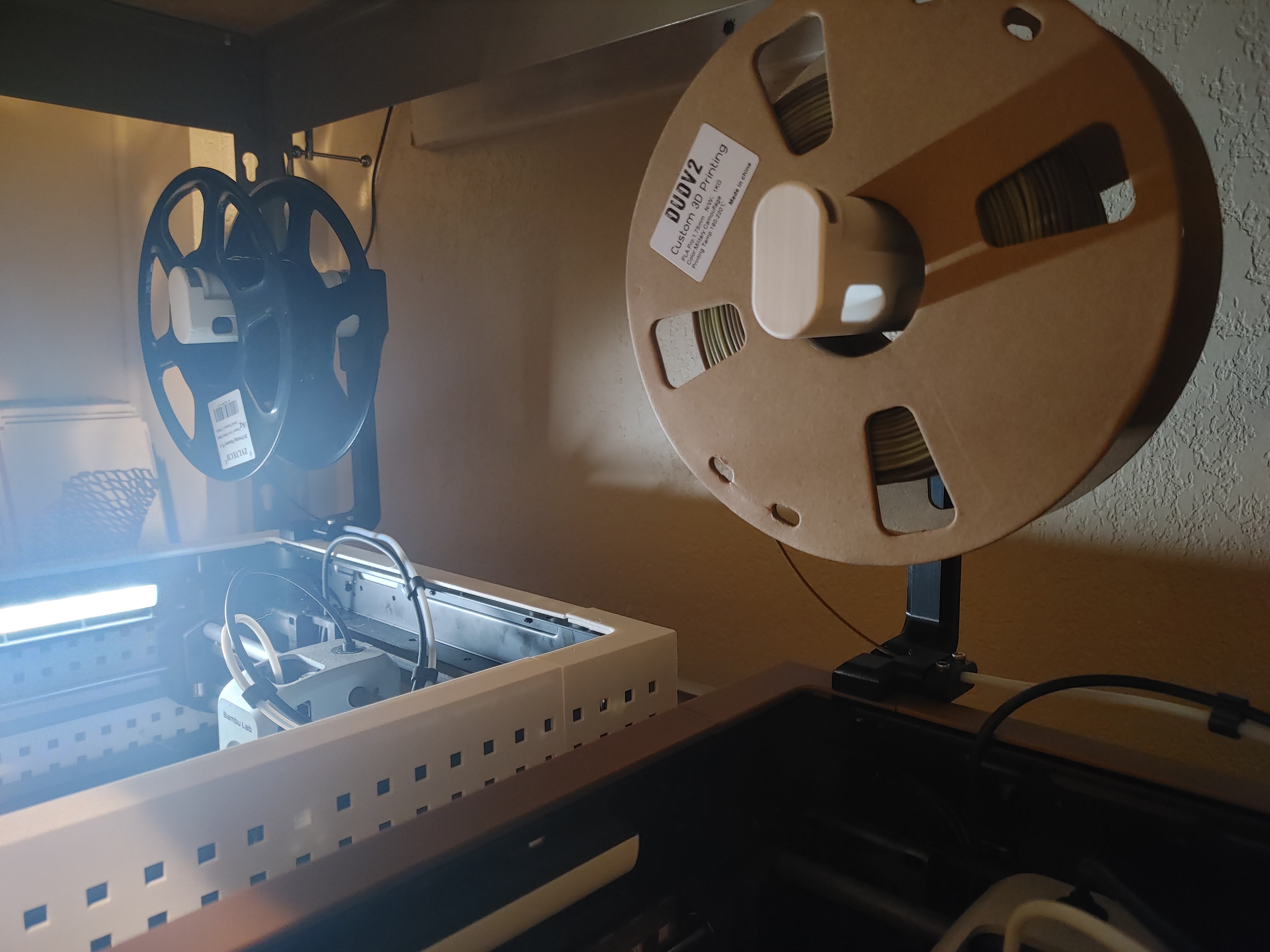P1P Top spool filler holder that works with stock printed panels