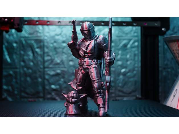 Mandalorian posed figure