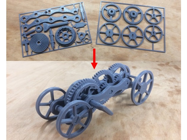 Wind-up Car Kit Card