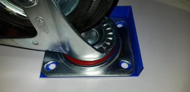 Bohrschablone für 125mm Räder und 18mm Platte