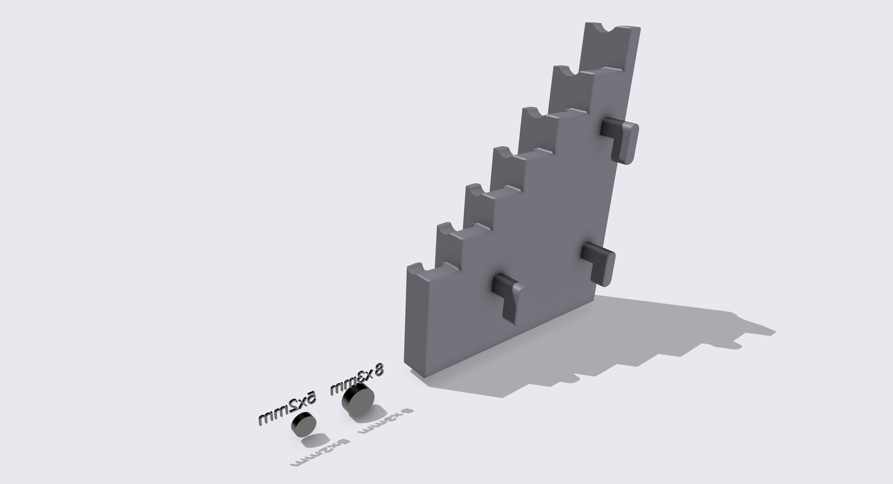 Ikea Skadis Wera 950 Hex Plus (1,5-5mm) keys magnetic mount by Clamikra ...