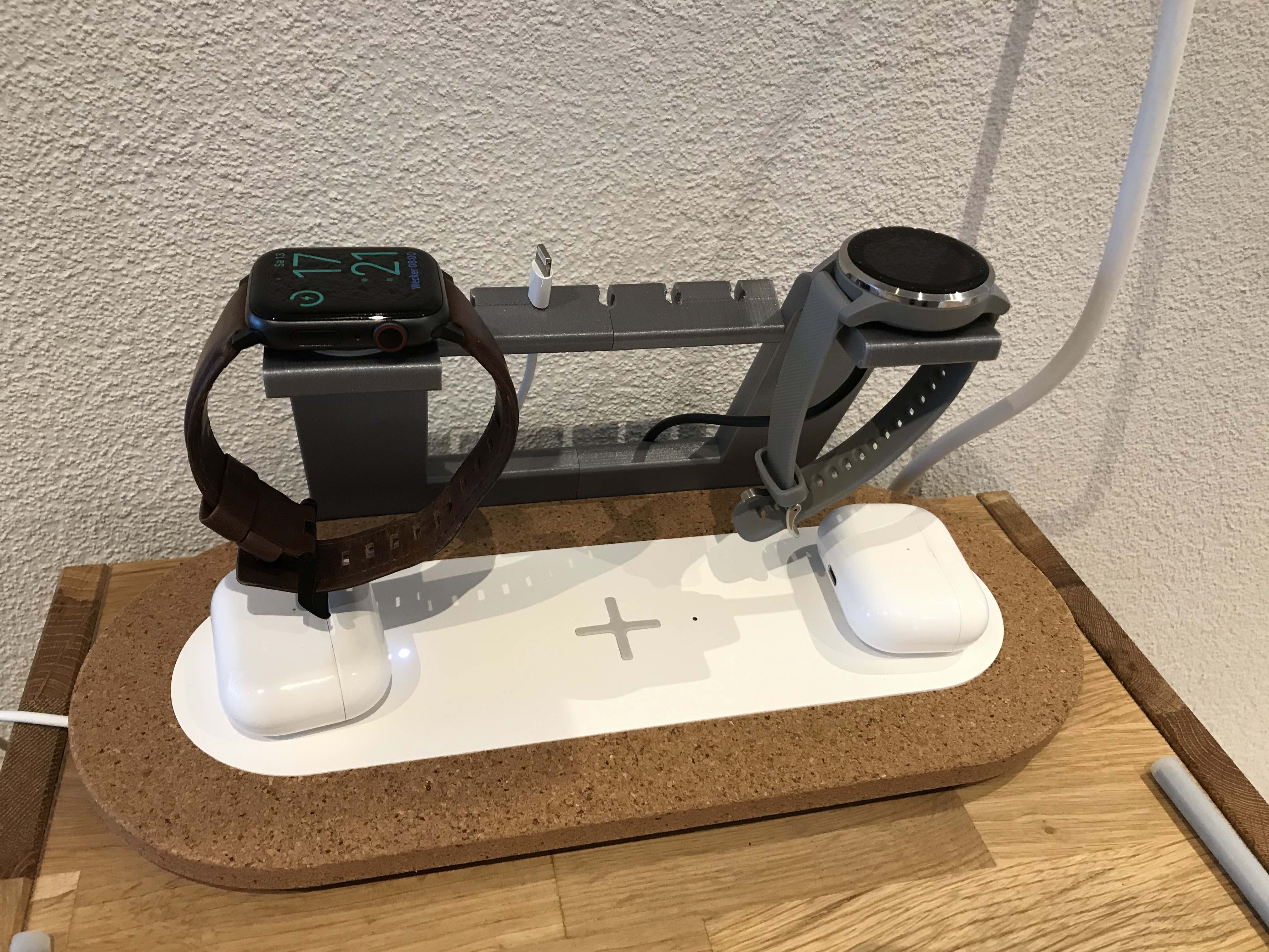 Watch Stand to "IKEA NORDMÄRKE Triple Pad for Wireless Charging"