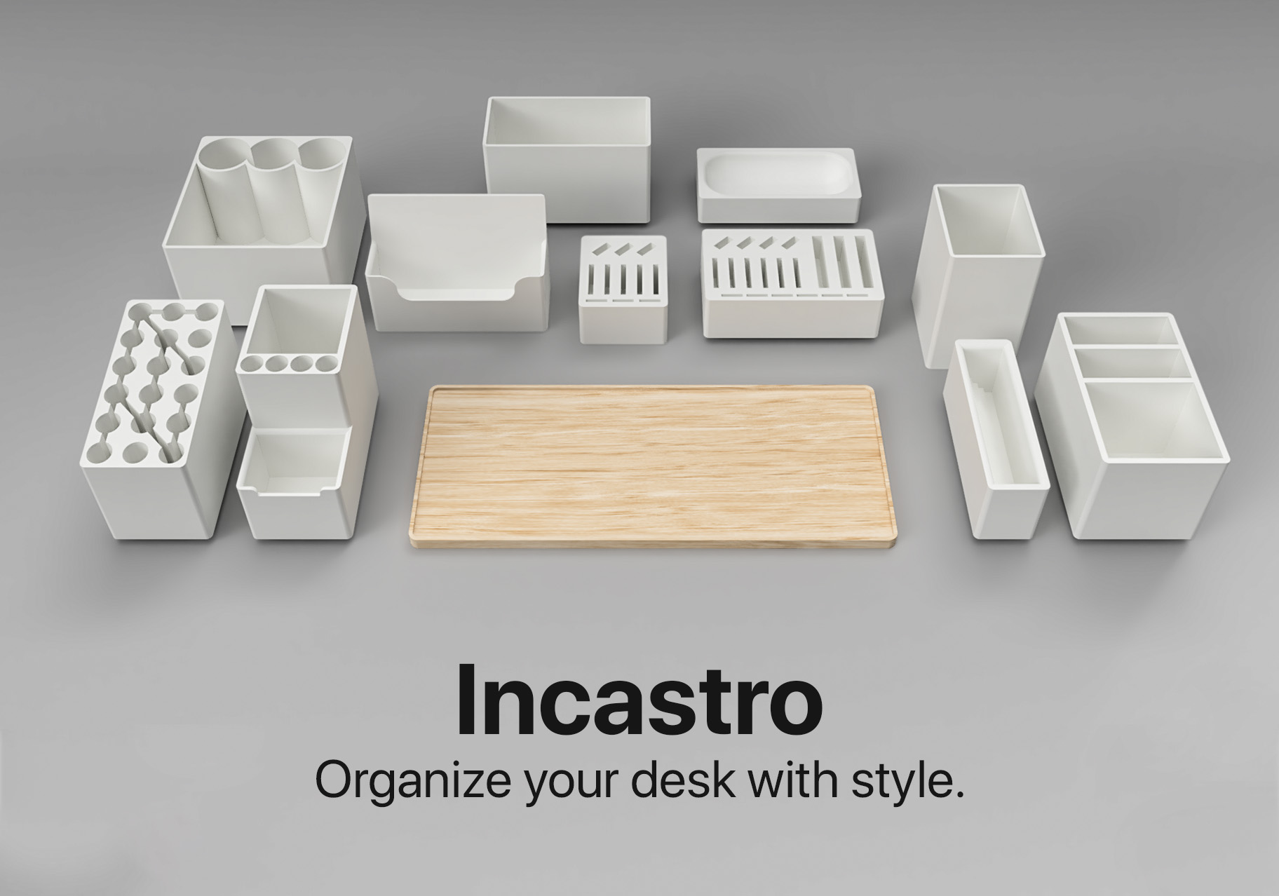 Incastro. Desk organizer.