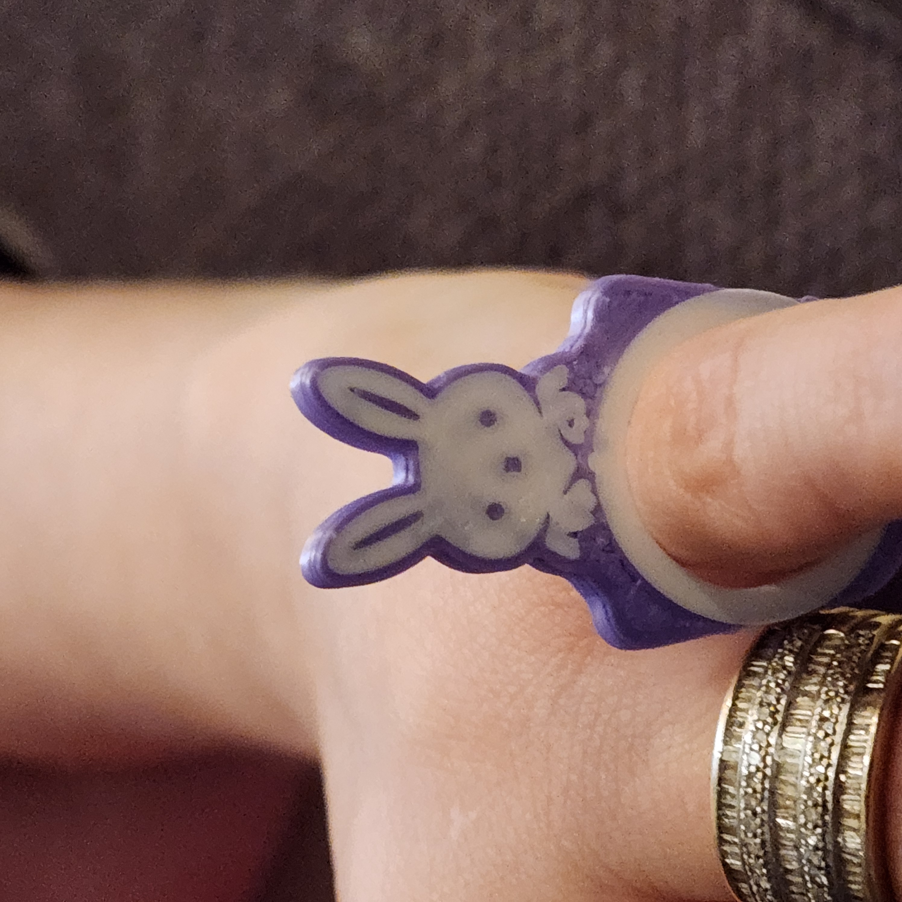 Miniatura 6 do modelo 3D Simple Easter Bunny Rings