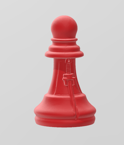 Piezas de Ajedrez Inspiradas en una Galaxia Muy Lejana – Set Completo para Impresión 3D(Peon)