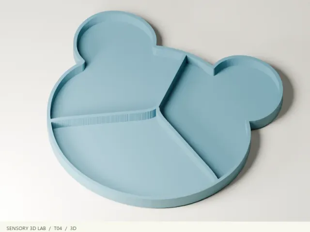 Bear Head Sorting Tray | Play Dough & Sensory Play