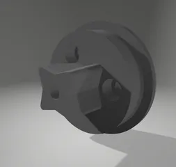 Pulley for 3 screw motor for 3Dsets car