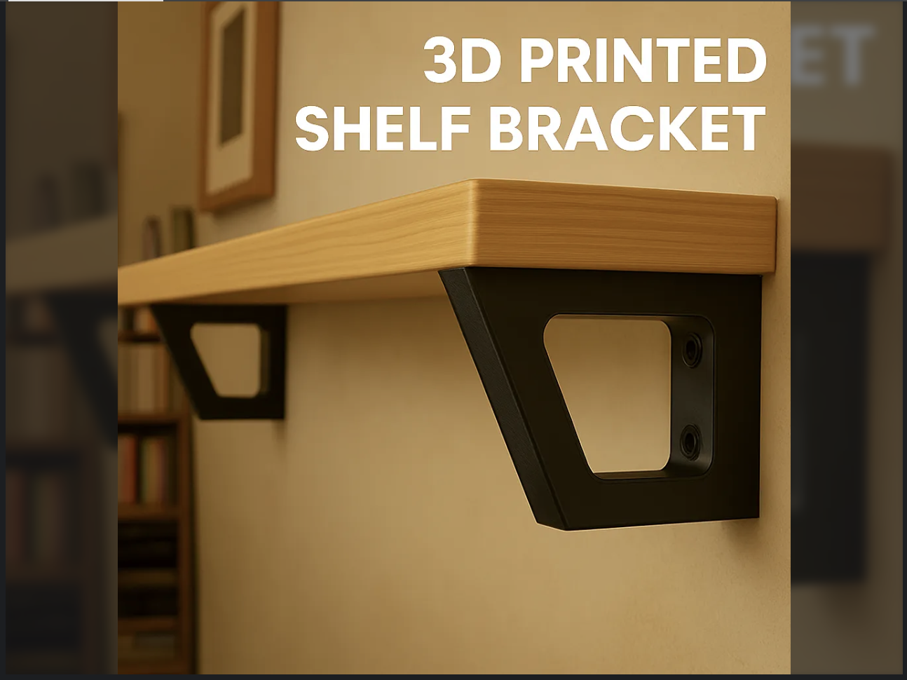 3D Printed Wall Bracket for Shelving