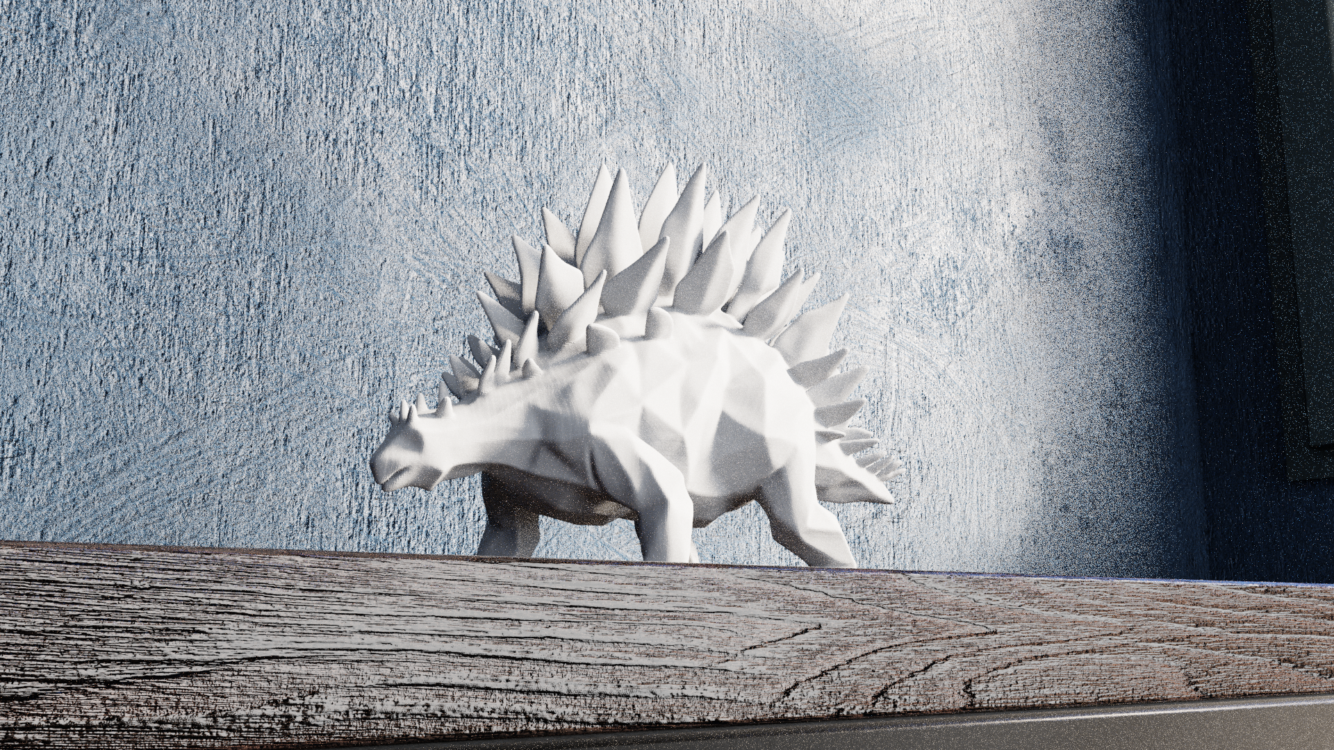 Low Poly Stegosaurus — miniatura 4