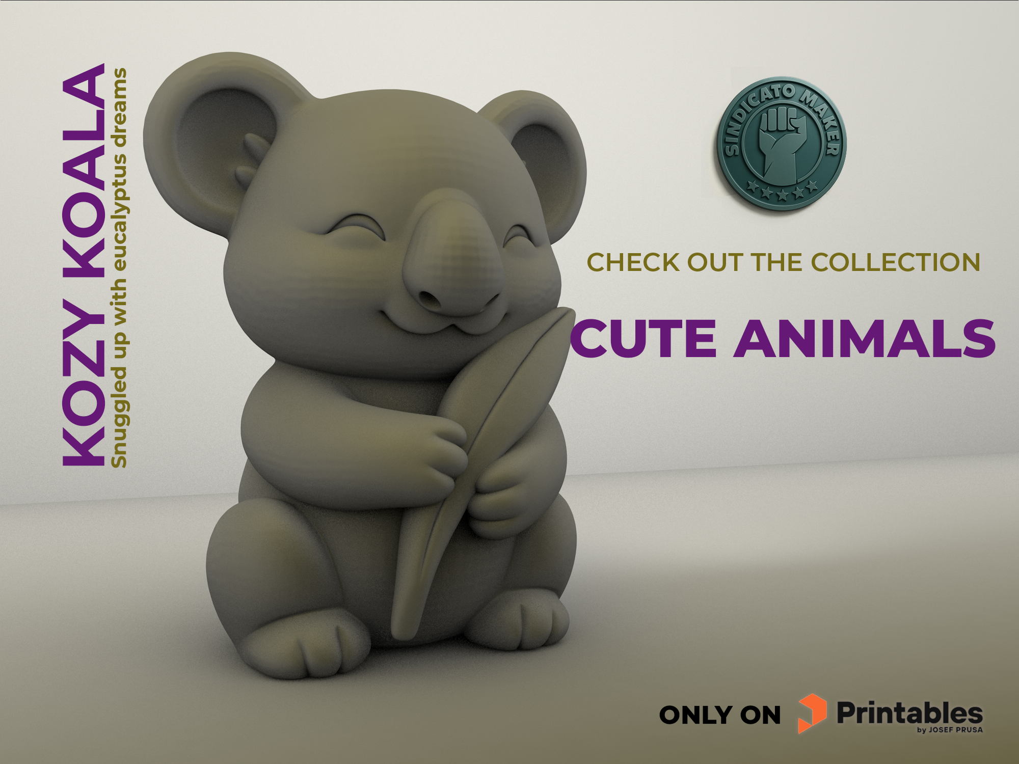 Kozy koala - Snuggled up with eucalyptus dreams