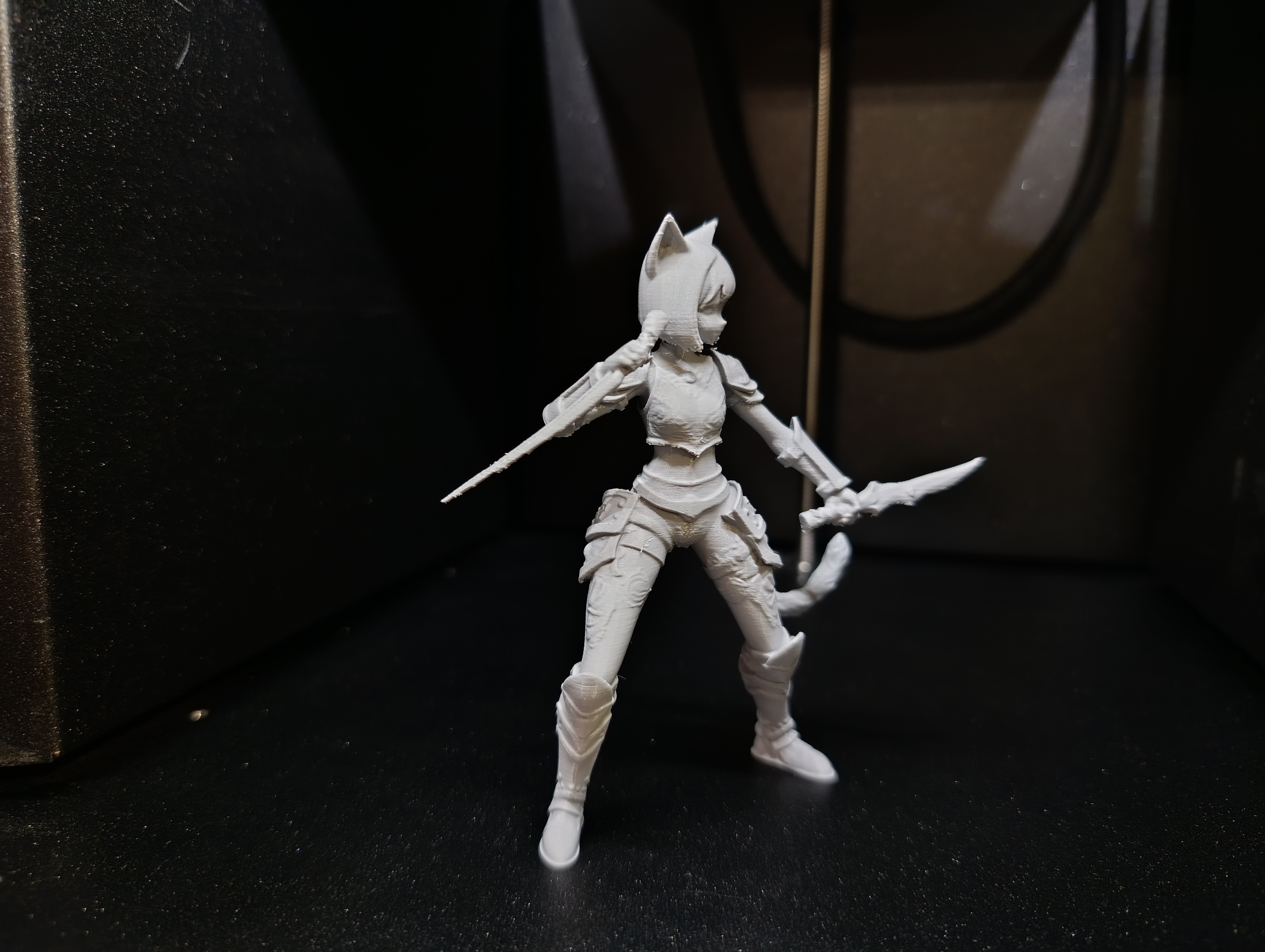 Miniatura 4 do modelo 3D Anime Cat-Girl: Dual Blade Warrior