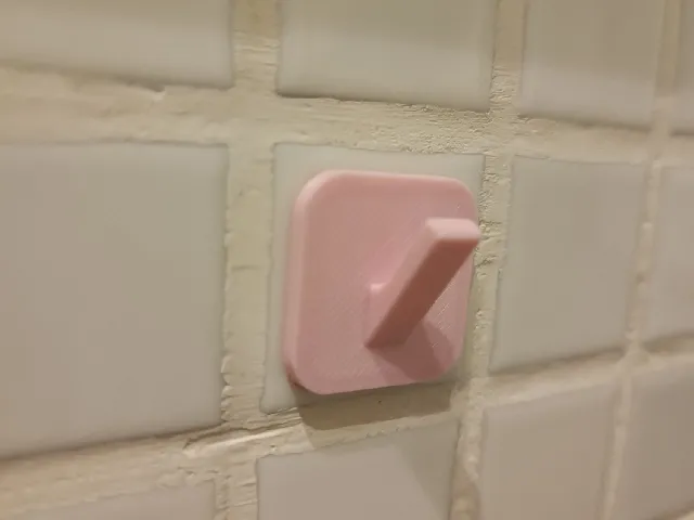 Small wall hooks for bathroom tiles
