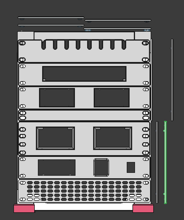 10 Inch rack  with side and top panels  – Remastered Design