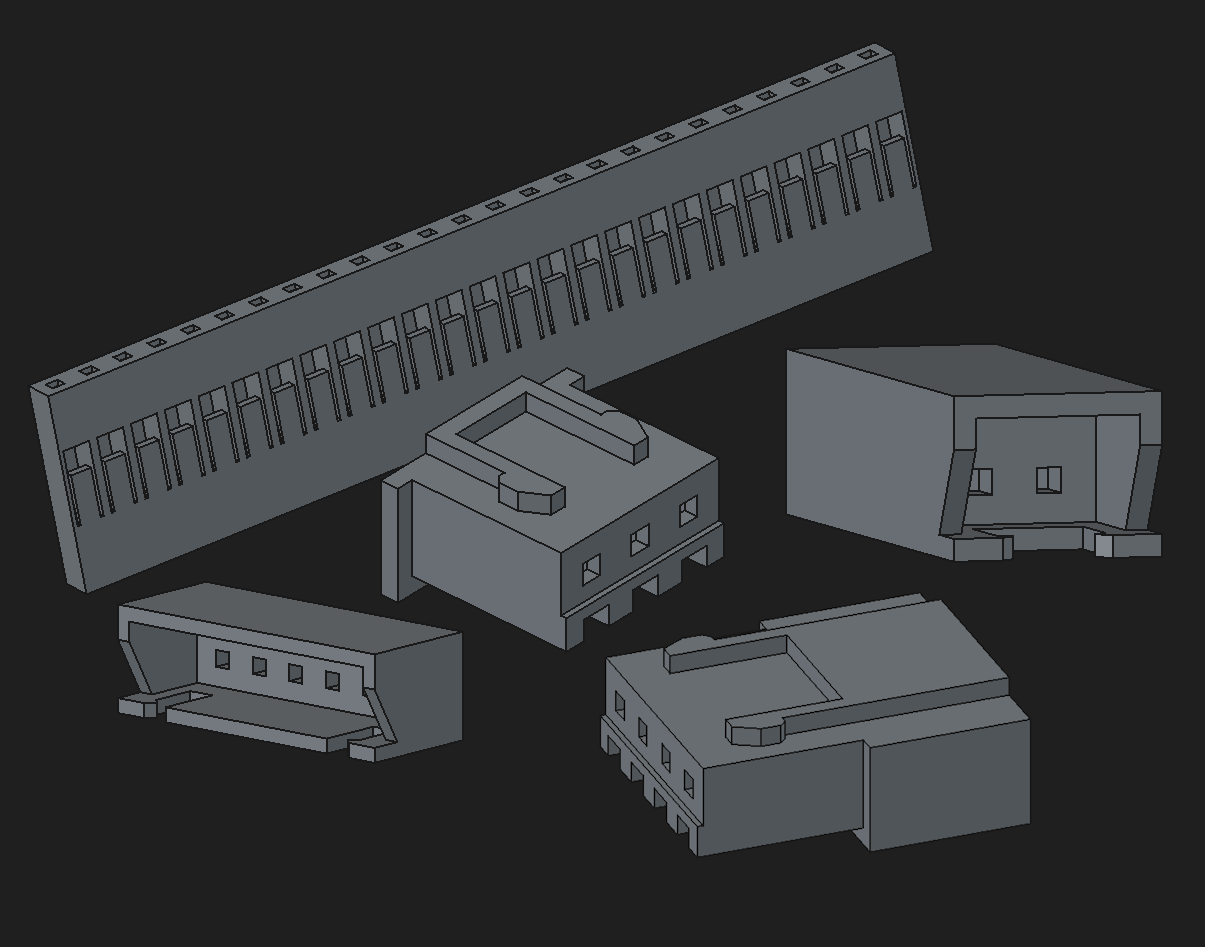 Printable XhuPont / XH2.54 / DuPont connectors