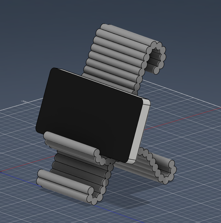 Modern Ribbed Phone Stand