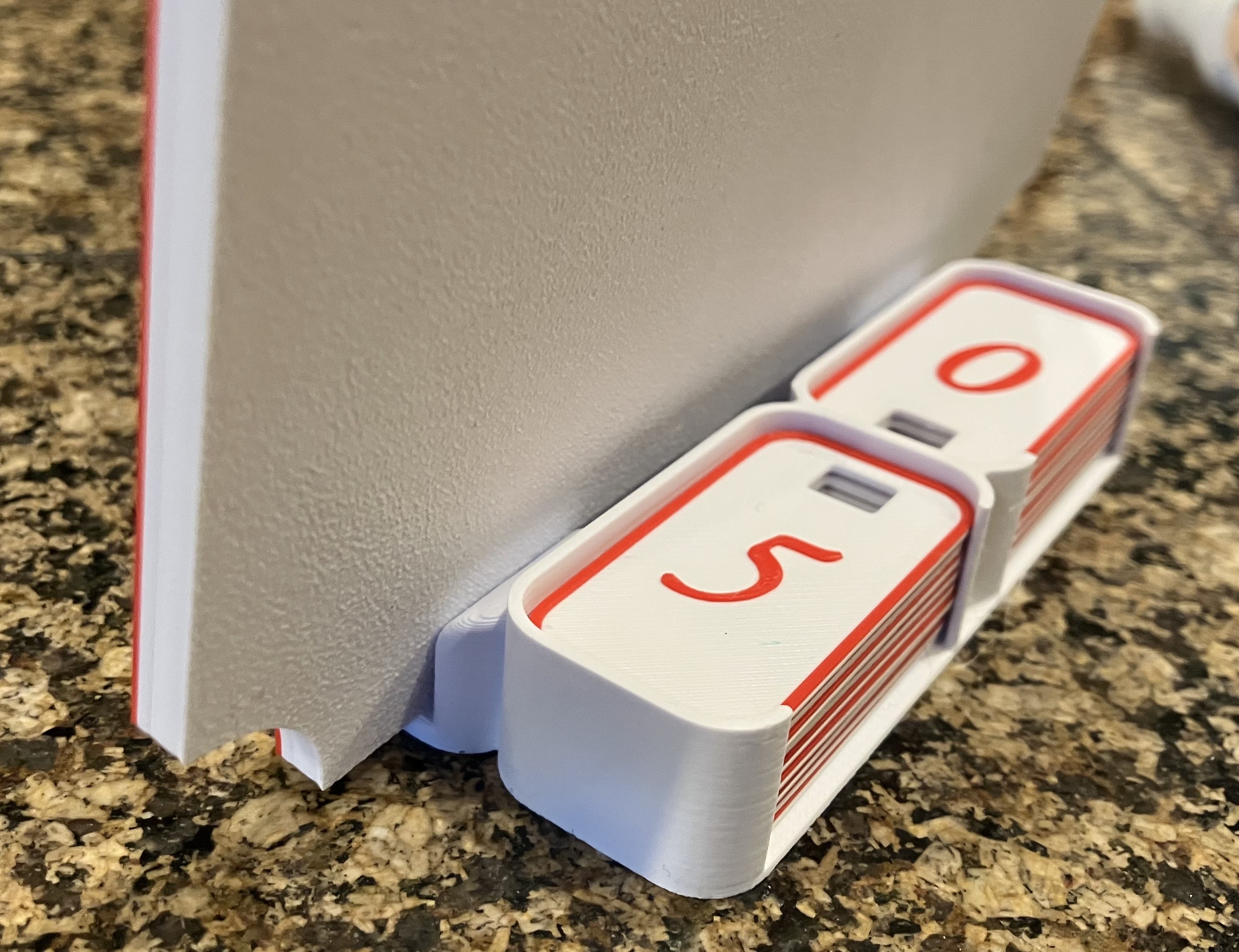 Books read this year stand and tile holder