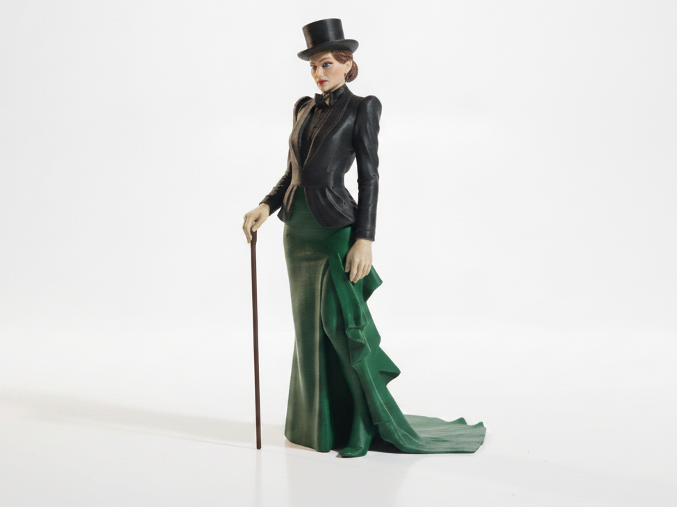 Lady Lincoln Victorian Figurine Female 3D Printable