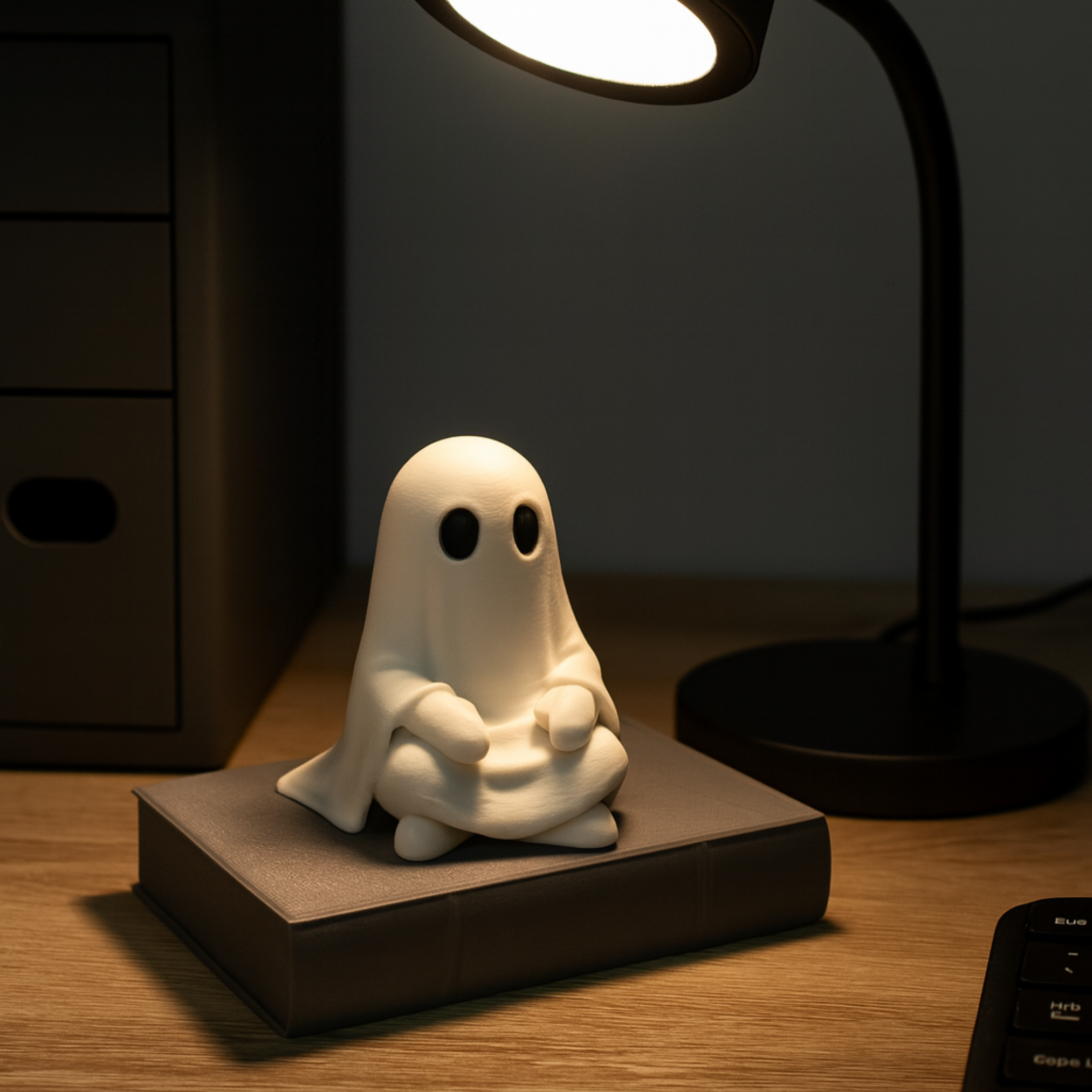 THEO - GHOST ON BOOK / HALLOWEENDECOR / HOMEDECOR / TOY / KIDS + PRINTABLE BOOK