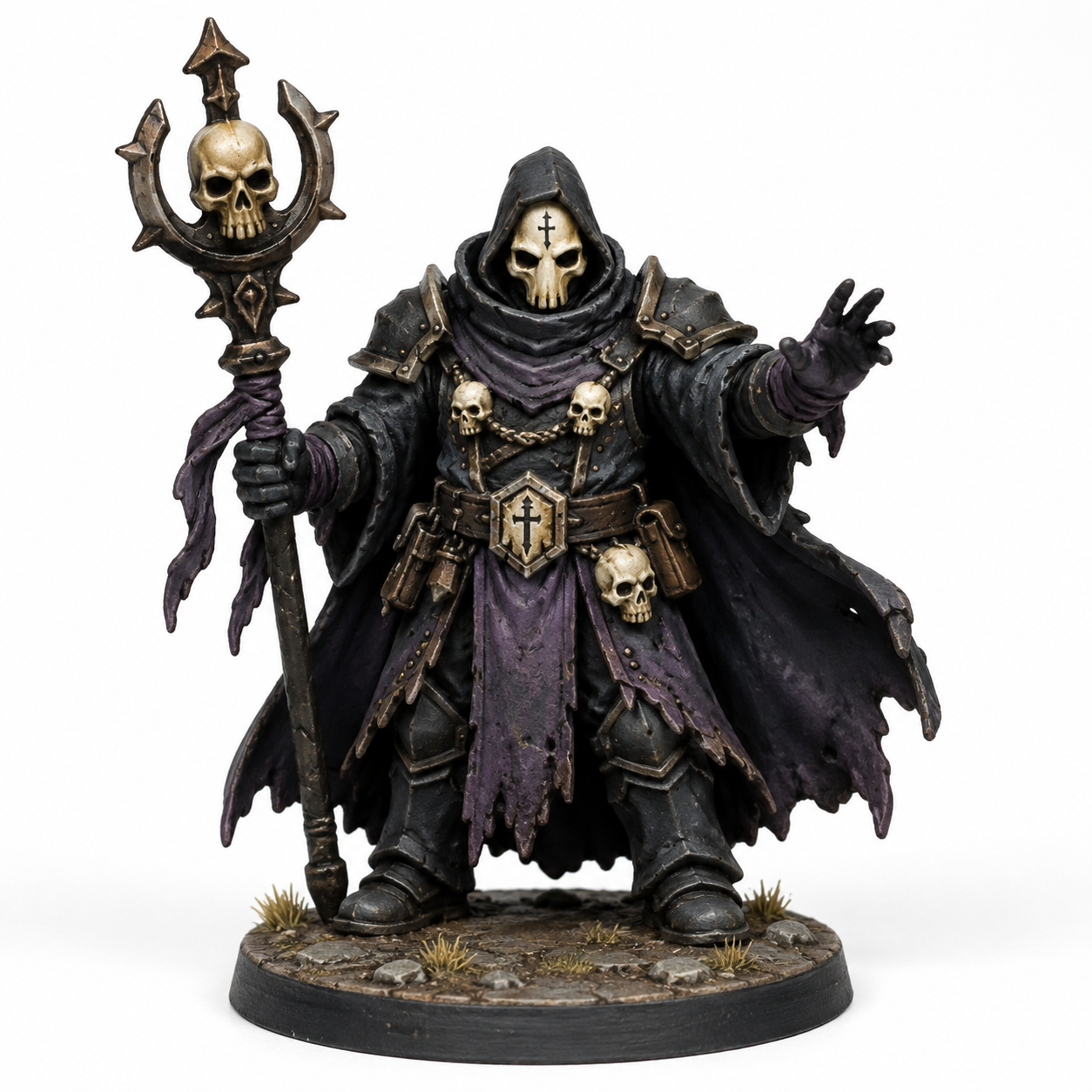 Shadow Priest Simple Skull Mask
