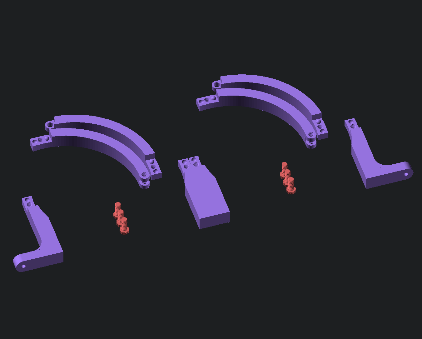 Miniatura 5 do modelo 3D Customizable Duct Bracket (1-16")