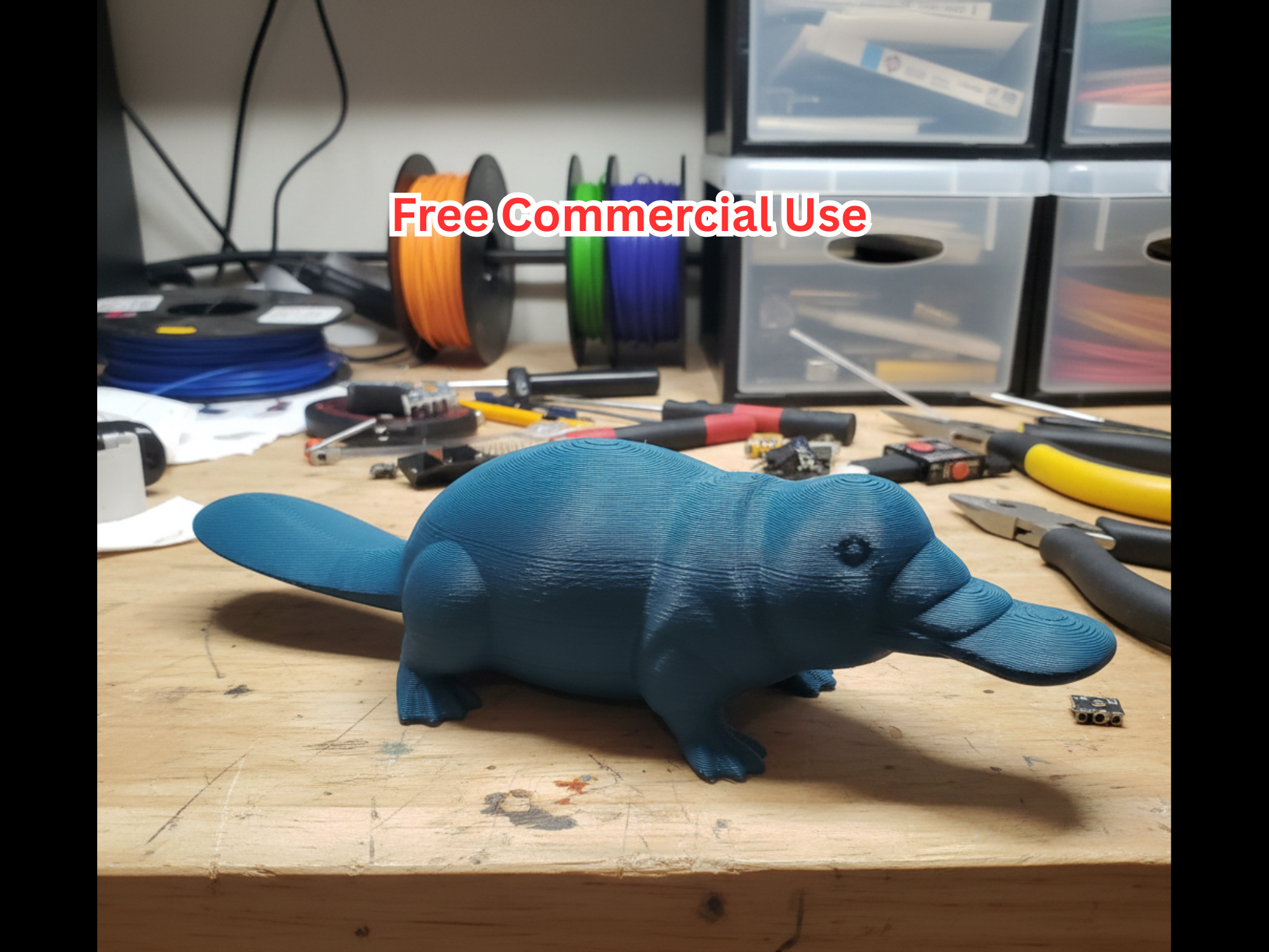 Semi-Realistic Platypus Statue