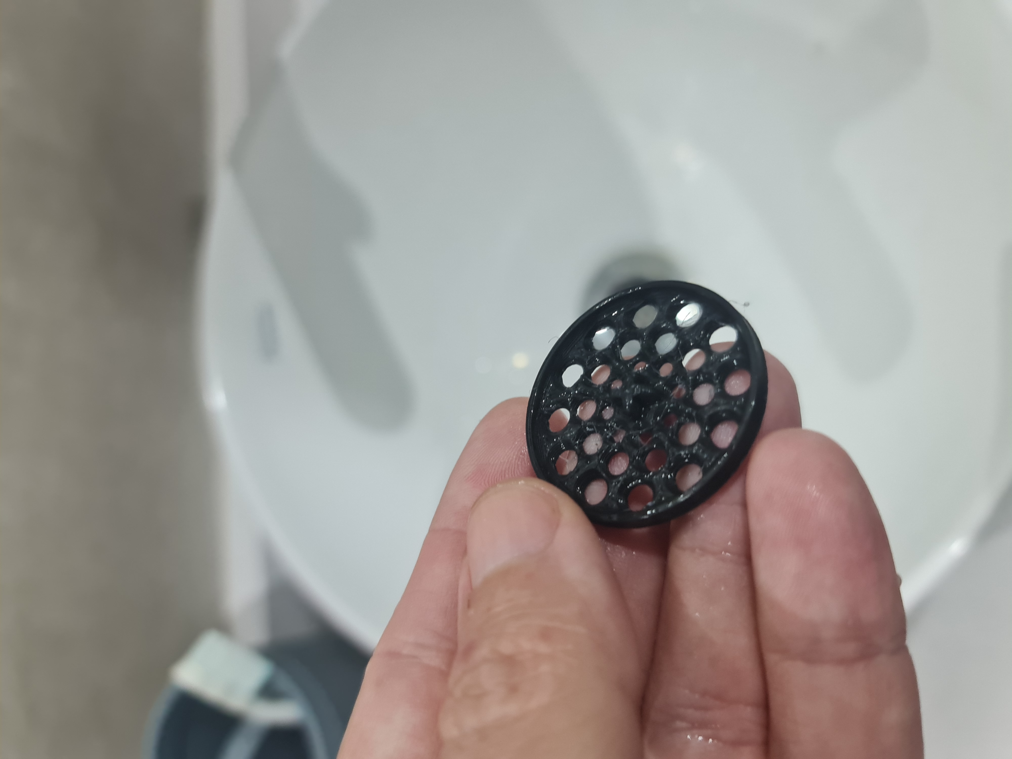 Hair Stopper Bathtub Flat Drain 35 mm of diameter
