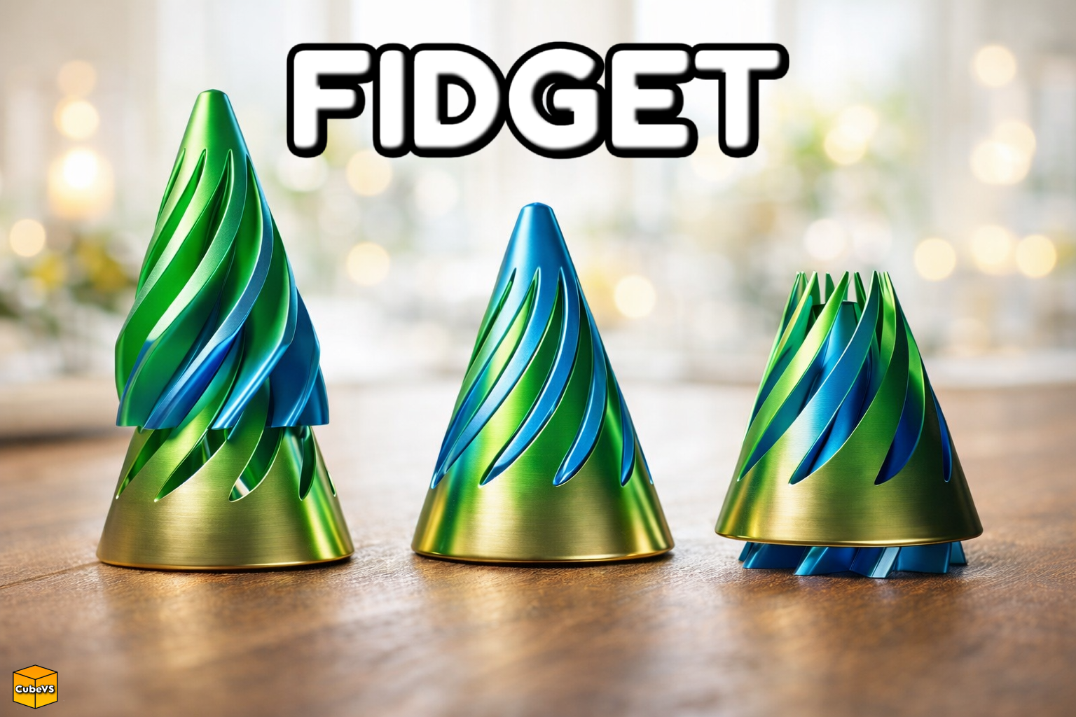 Satisfying spiral cone fidget toy 3D model