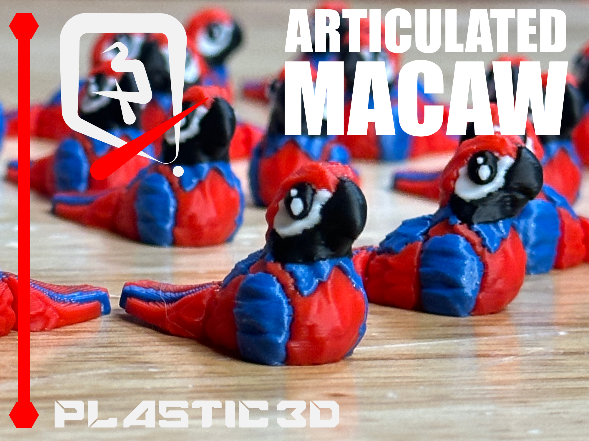 Articulated Macaw Parrot - The Tropical Aviator